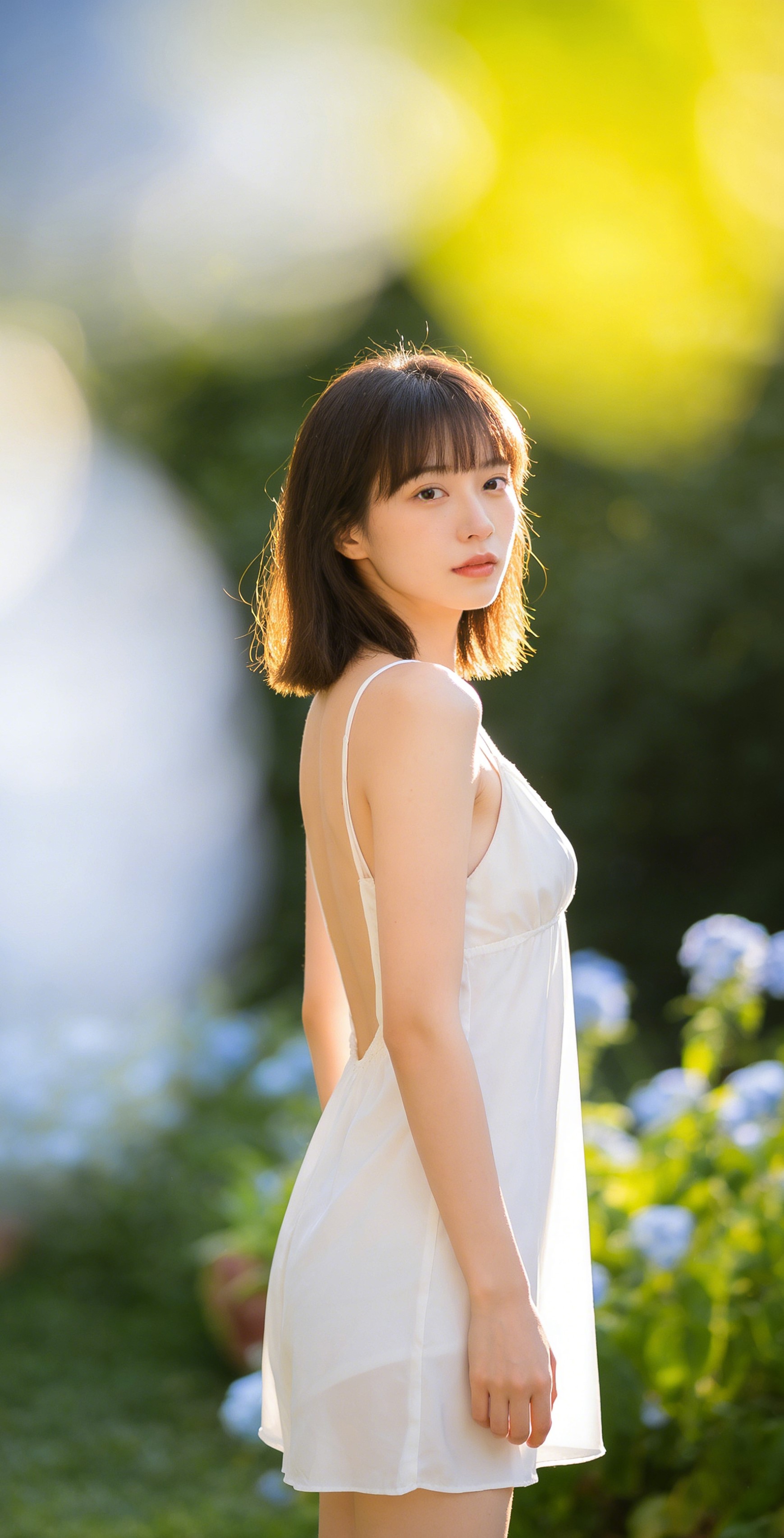 白纱吊带睡裙